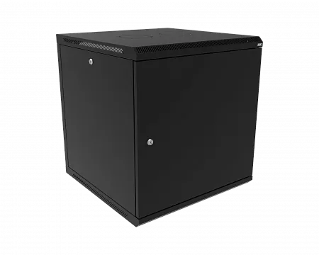 Шкаф телекоммуникационный настенный разборный МИКсистем 19" Keys 12U 600x600  дверь металл черный