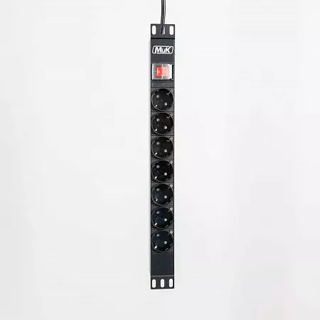 Блок розеток горизонтальный базовый MIK-1U-16A-230-7-SHCHUKO-E-16-2-B