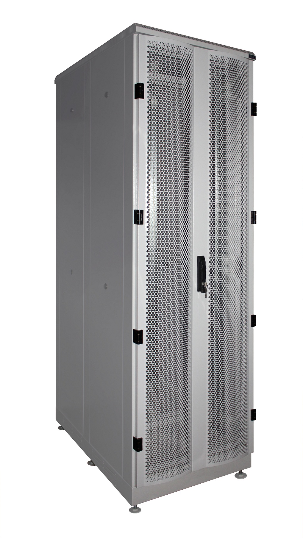 Шкаф напольный серверный разборный МиК 19" 42U 600*1000 дверь металл