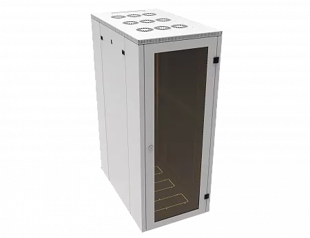 Шкаф телекоммуникационный напольный МИКсистем 19" серия ECO-L 24U 600*1000 дверь стекло серый